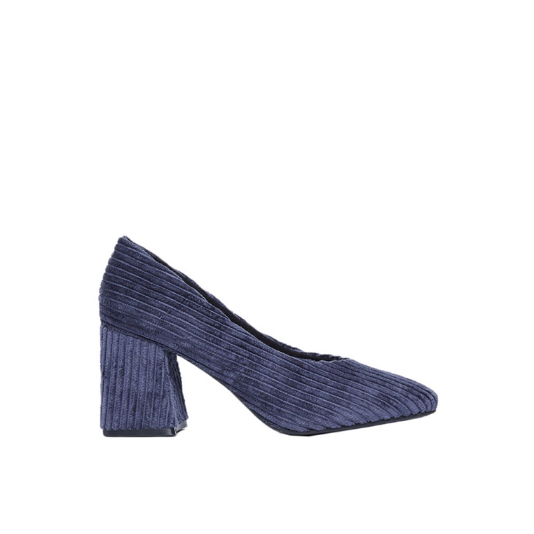 Sepatu Heels Marks & Spencer Original Outsole tekstil Traveling Gaya Asli 100% Flared Block Heel Cou