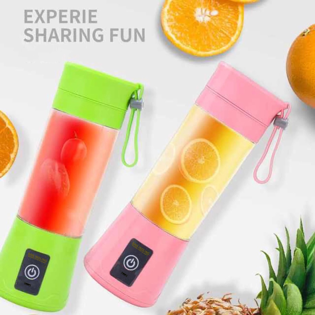 Blender Juice Portable USB 6 Mata Pisau Portable Mini Mixer Smoothie Maker