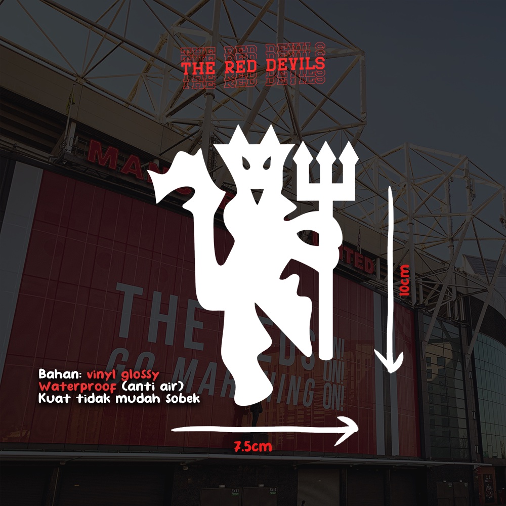 

Cutting Sticker The Red Devils Manchester United King Emyu