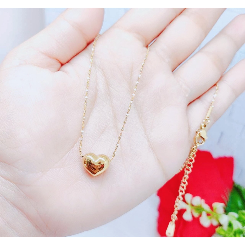 Kalung Love Titanium Perhiasan Fashion 8749/8750