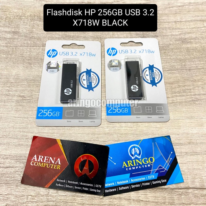 Flashdisk HP 256GB USB 3.2 X718W BLACK