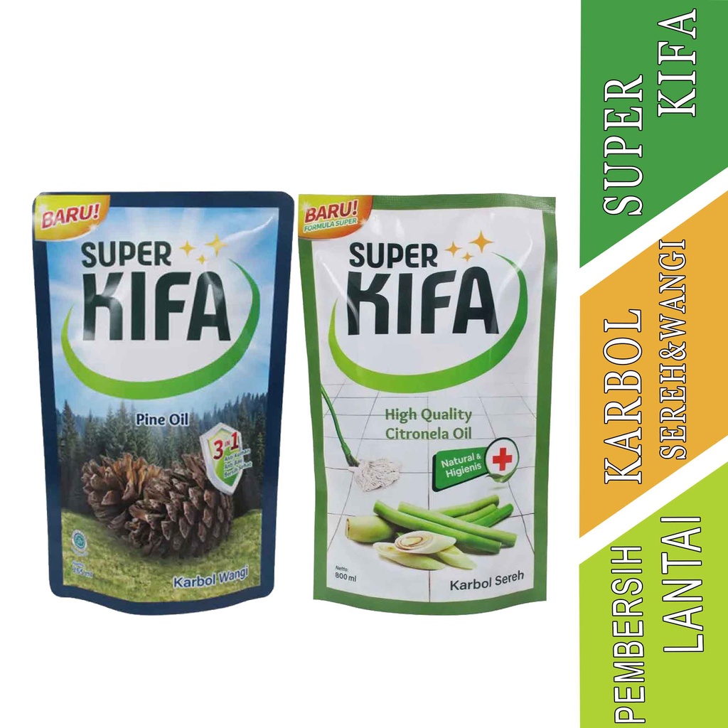 Karbol Sereh & Karbol Wangi- Super Kifa- Pembersih Lantai