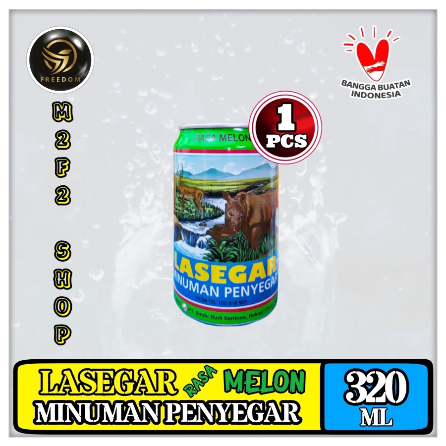 

LASEGAR Minuman Larutan Penyegar Rasa Melon Kaleng - 320 ml (Kemasan Satuan)