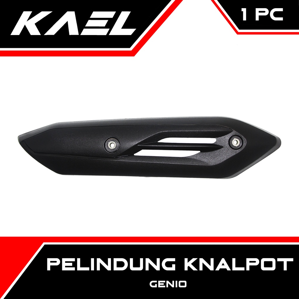 Pelindung Knalpot Genio Hitam Cover Muffler Exhaust Tutup Penutup Tameng Kenalpot