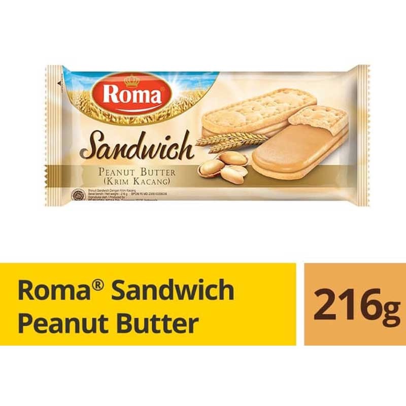 

Roma Sandwich Peanut Butter 216g