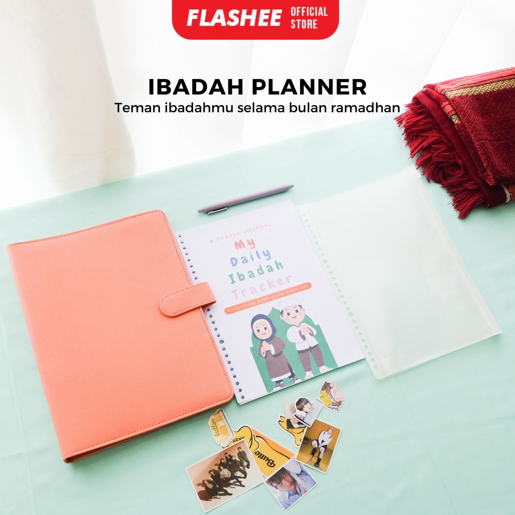 

Flashee Paket Binder Polos Untuk Catatan Kegiatan Ibadah Daily Ibadah A5 20 Ring B5 26 Ring (Binder,Daily Ibadah,Kantong Zip,Pulpen,Stiker)