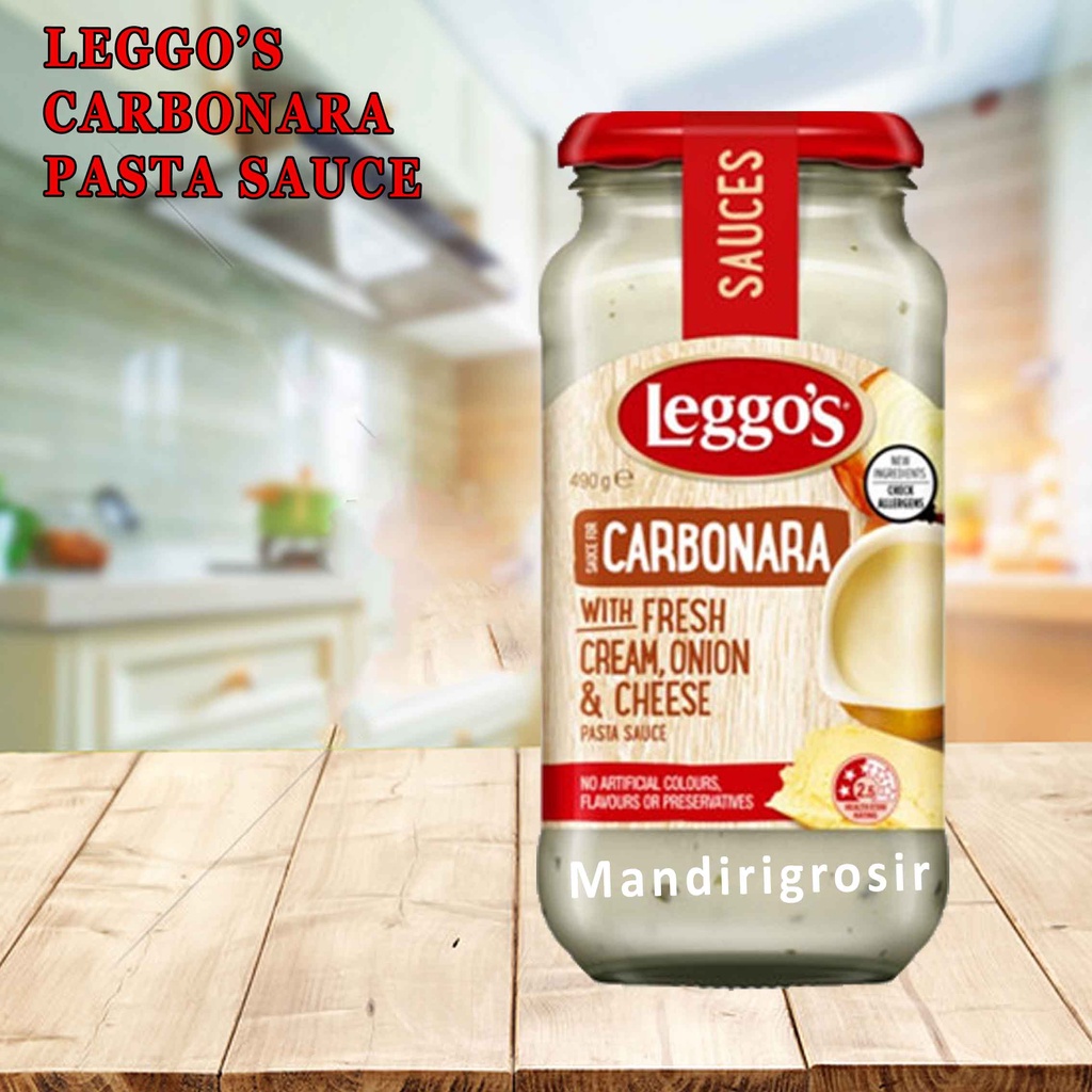 LEGGOS CARBONARA WITH FRESH CREAM 500g