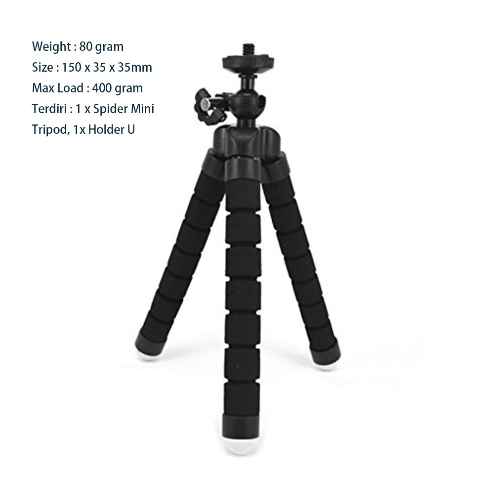 Sponge/Busa Universal Size M Medium Free Holder U - Tripod Kamera Flexibel