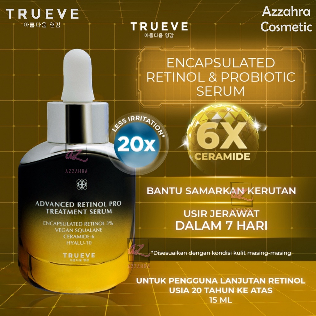 TRUEVE Encapsulated Retinol Serum 15 ml (Advanced retinol pro treatment serum)