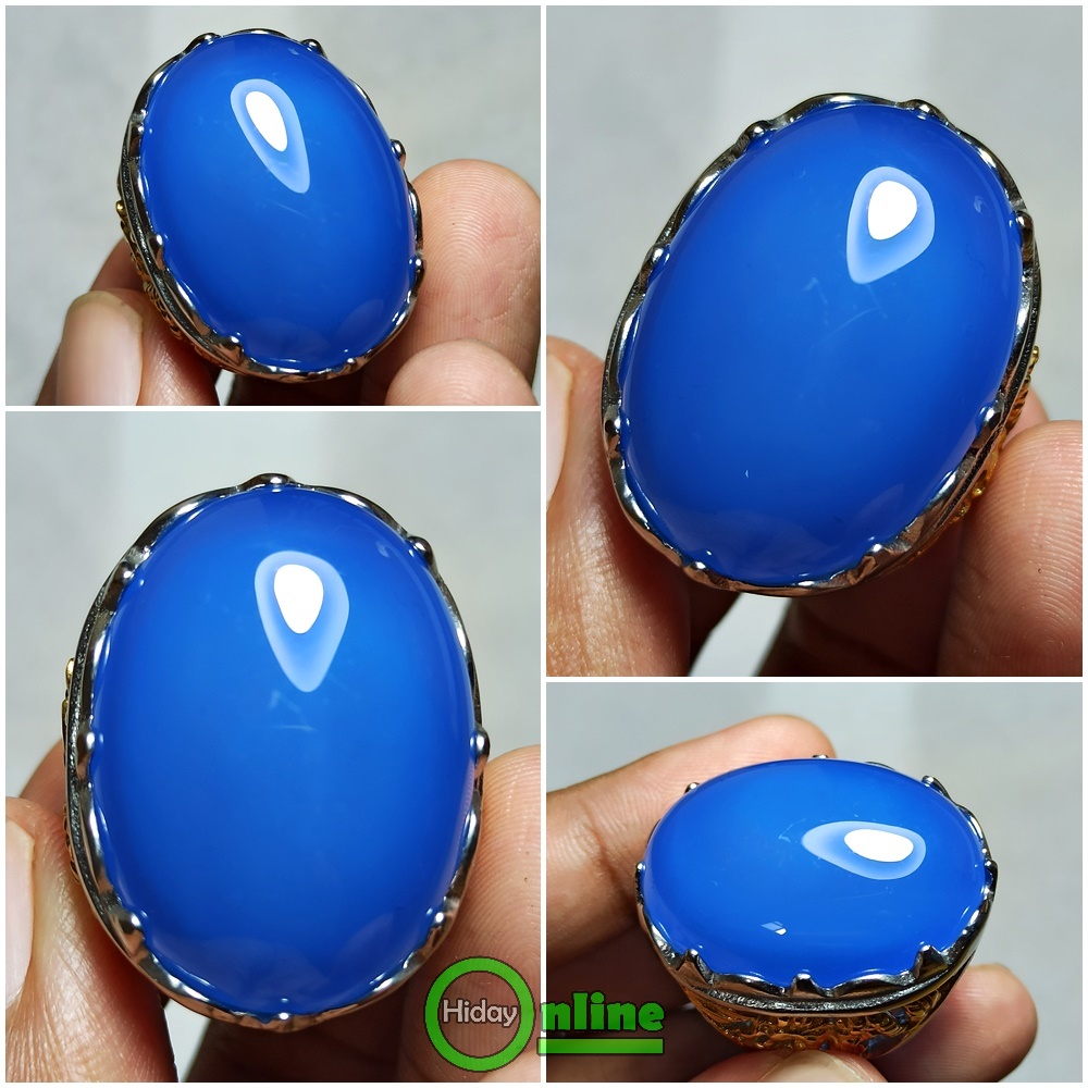 CINCIN BATU NATURAL ANGGUR BIRU LANGIT JUMBO BUKAN BATURAJA