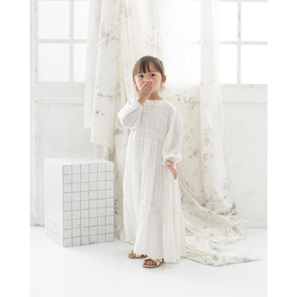 DORITA CRINKLE LONG DRESS | Dress Anak Crinkle | Dress Anak Kerut | Dress anak polos lengan panjang | Long dress anak | Gaun Anak | Arabian Dress Anak | Baju Pesta Anak | Baju Muslim Anak