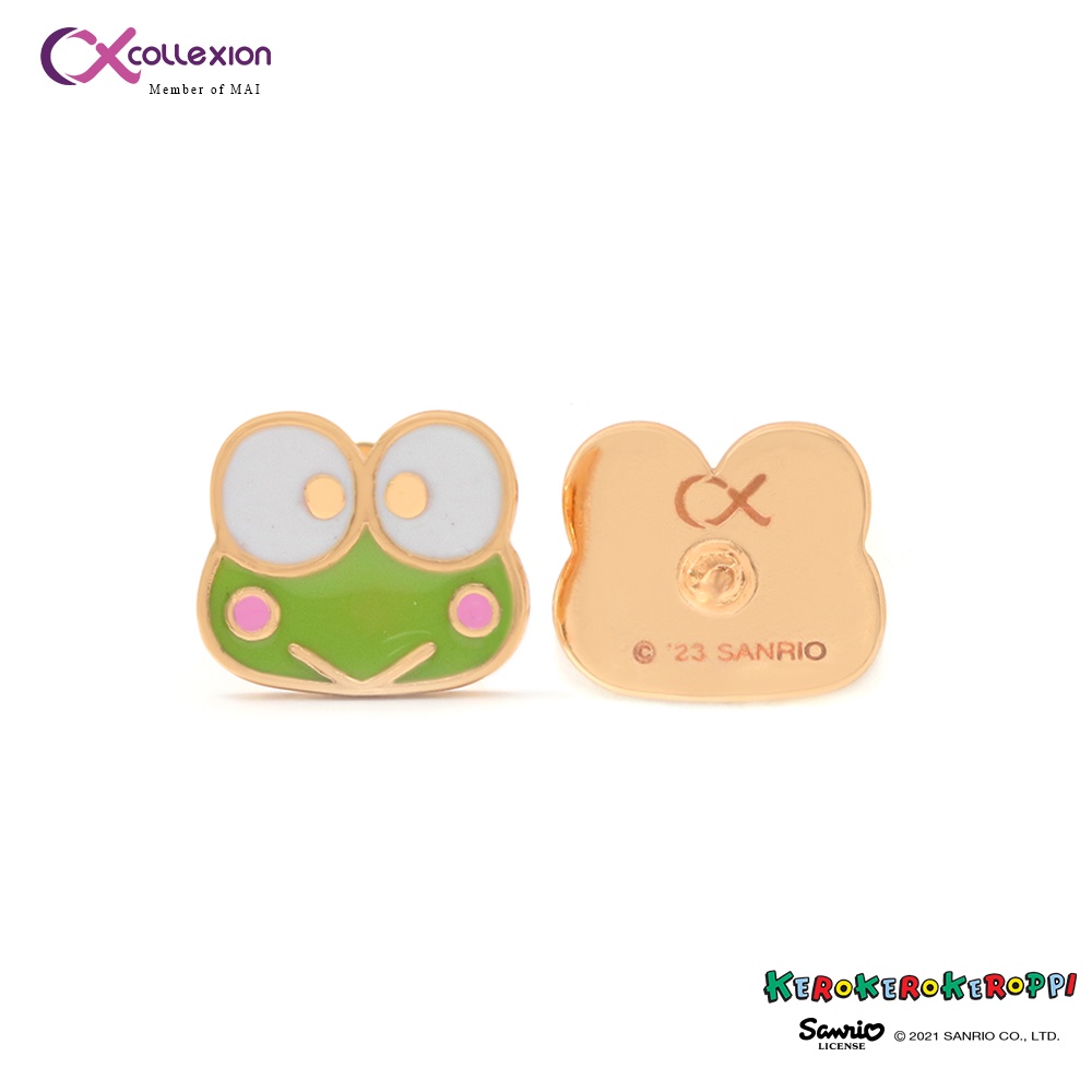 Collexion Kero Kero Keroppi Ear Stud Anting Anak Lapis Emas Gold Plated 0851220048