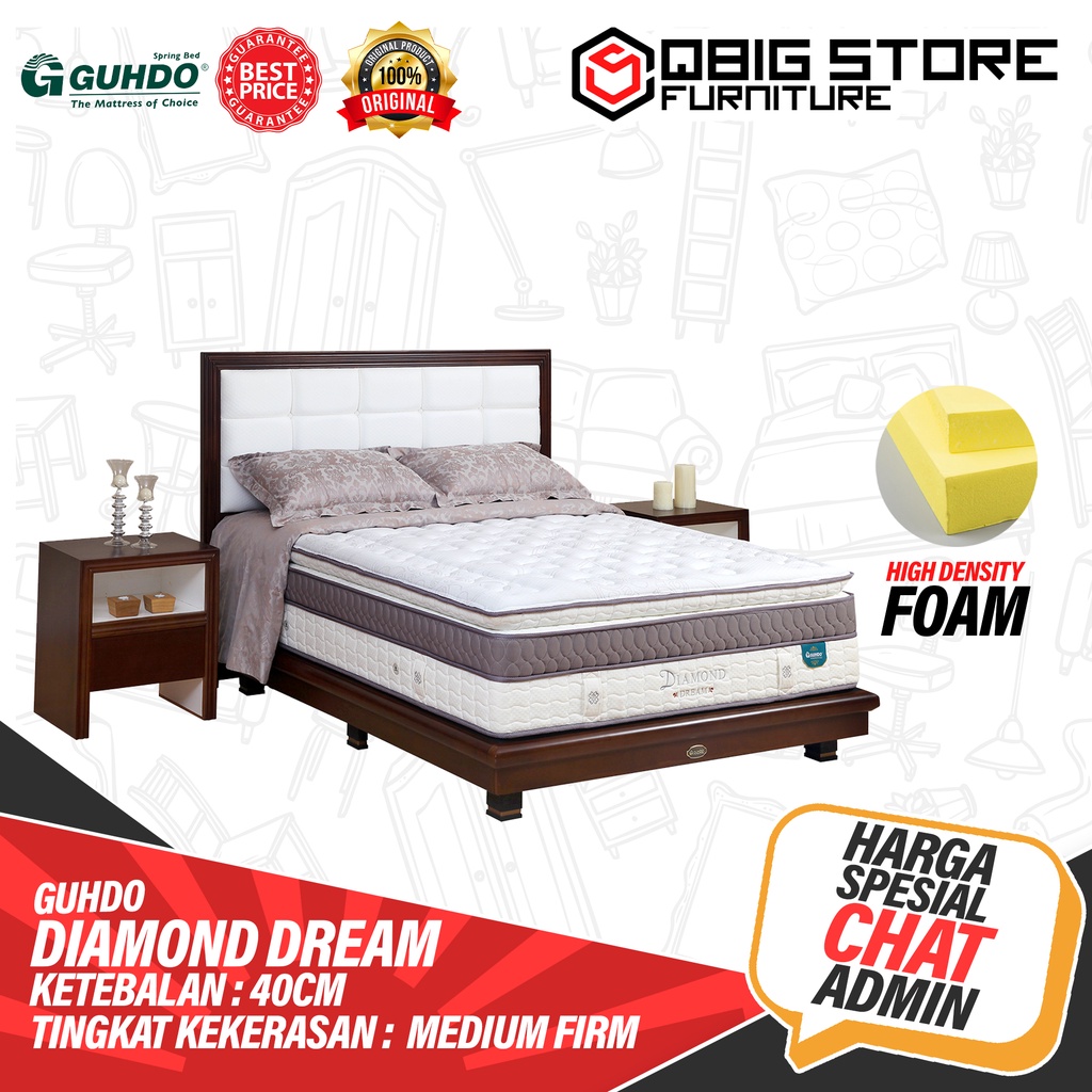 Kasur Springbed Guhdo Diamond Dream FULL SET Metropolis Victorian