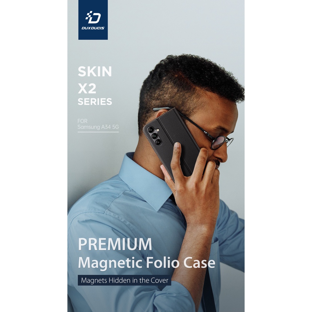 SAMSUNG A34 5G / A54 5G CASE DUX DUCIS  SKIN X2 MAGNETIC FOLIO CASE