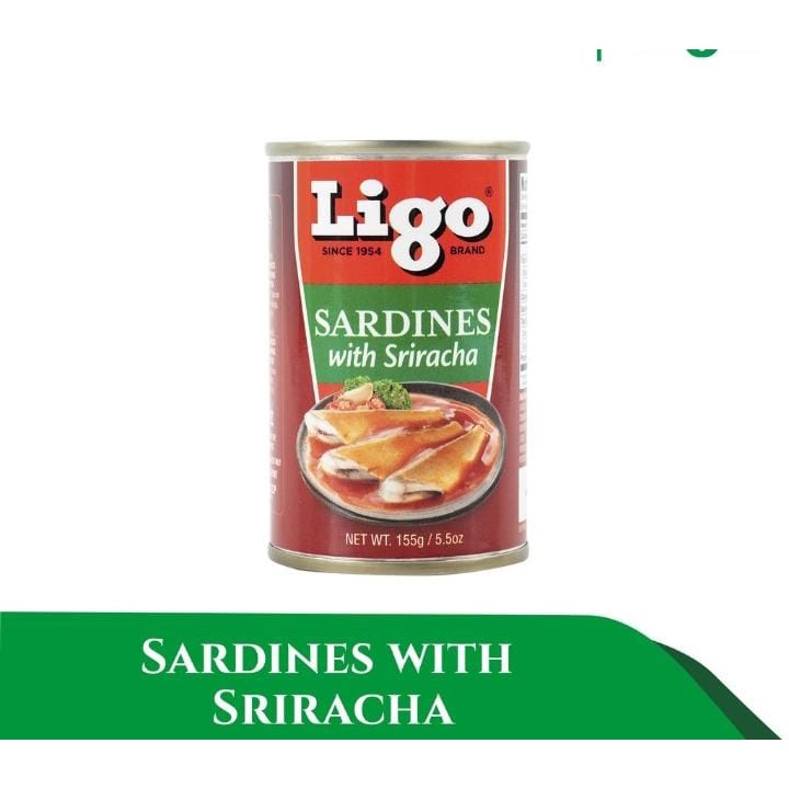 

LIGO SARDINES SRIRACHA/OYSTER STYLE/SARDINES IN TOMATO/CHILI ADDED 155g