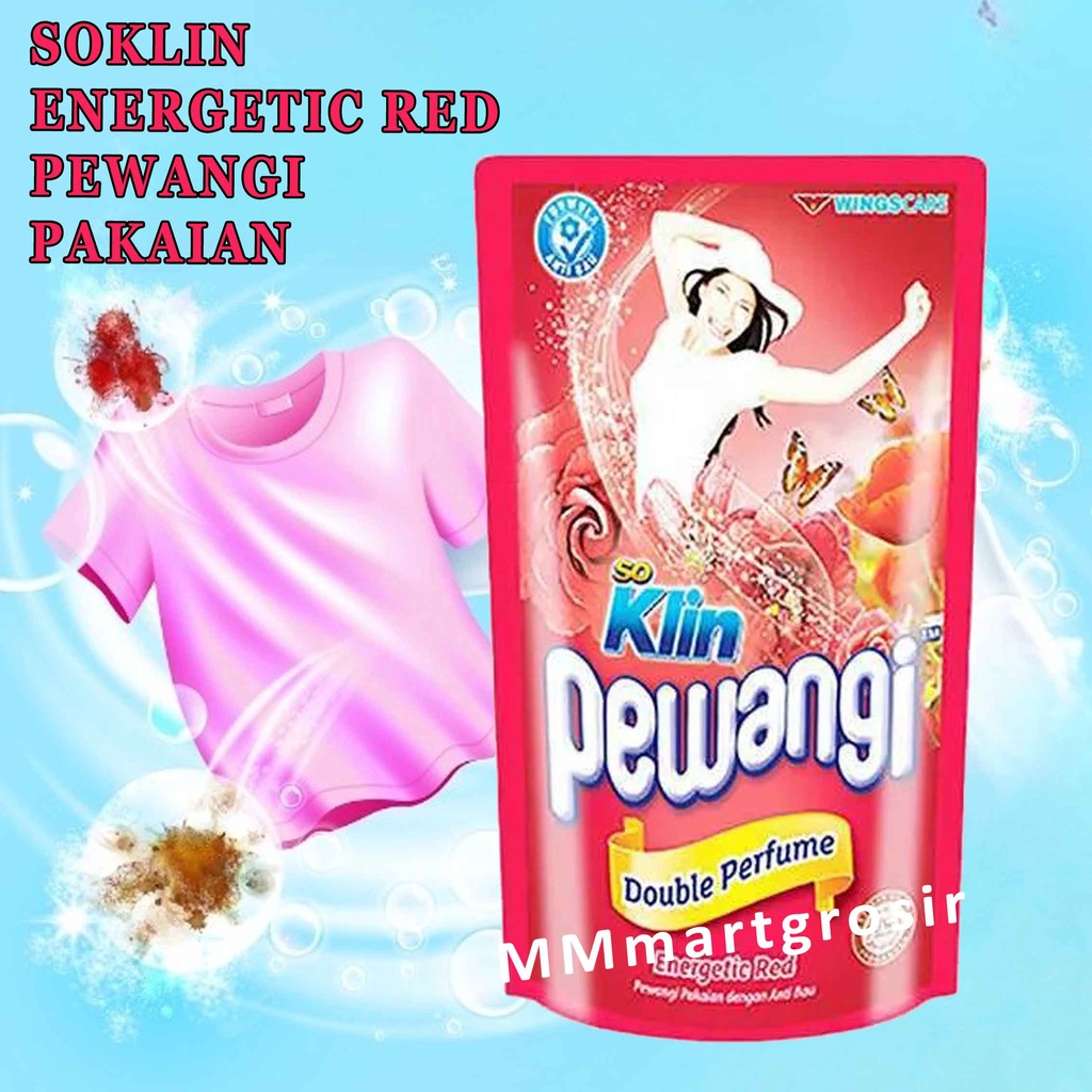 Soklin Pewangi / Pewangi Pakaian Double Perfume / Energetic Red / 800ml