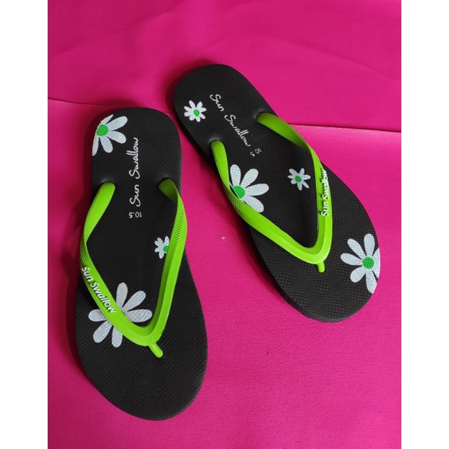 Sandal Jepit Karet Sun Swallow Bunga Bunga