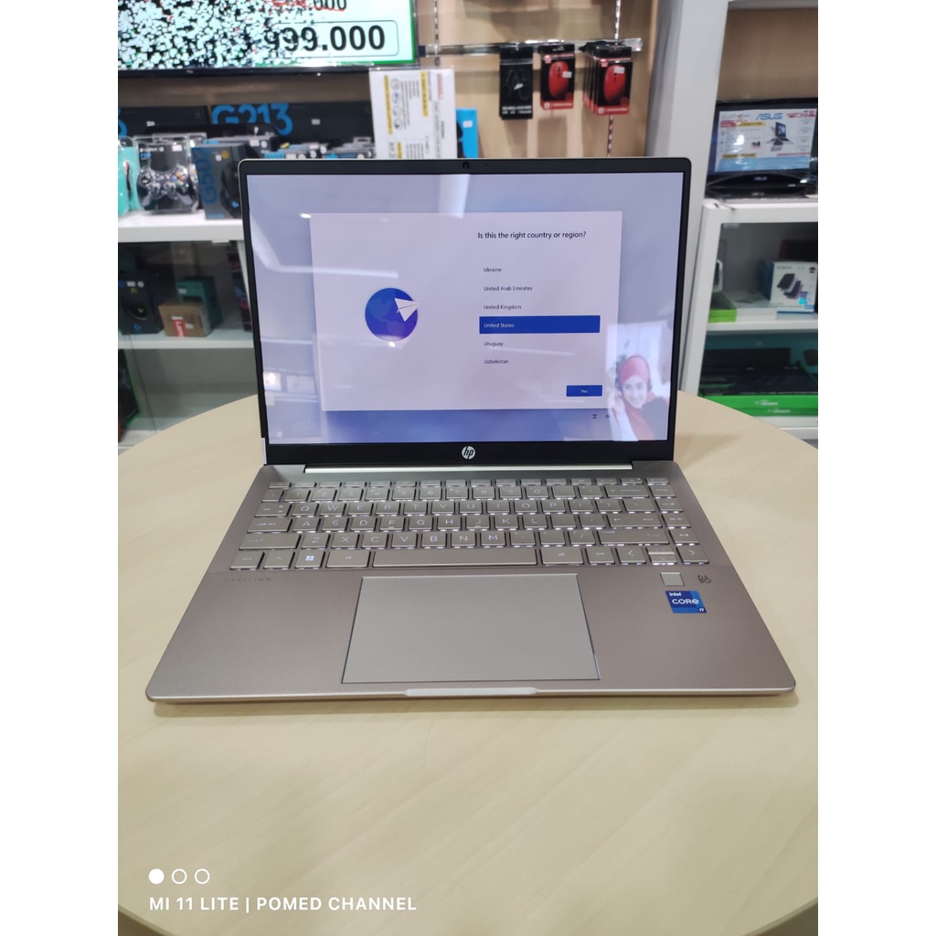 Laptop Slim Murah Hp Laptop Pavilion Plus 14 OLED I7 12700H 16GB 2TB SSD IRIS XE 14&quot; 2.8K 90Hz BACKLIT FINGERPRINT WINDOWS 11 Gold