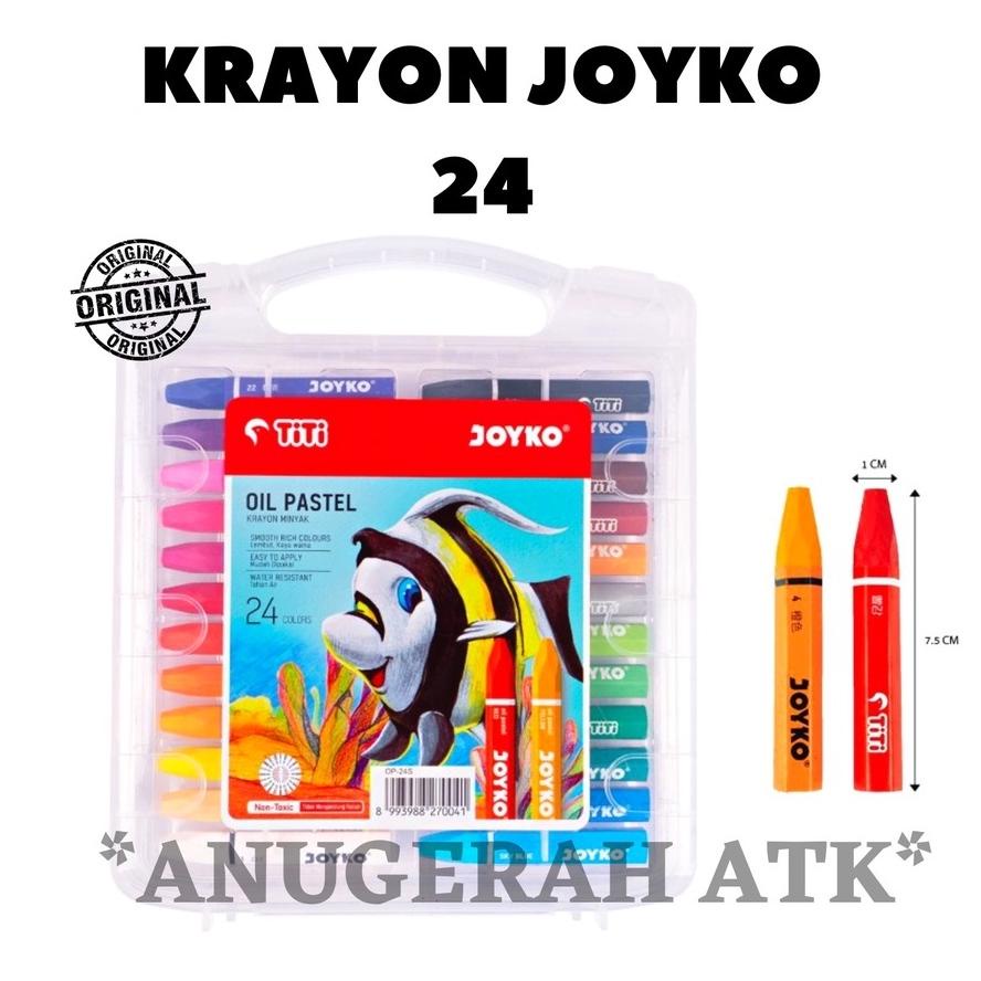 

Pasti Datang Oil Pastels / Krayon / Crayon Titi Joyko 24 rna