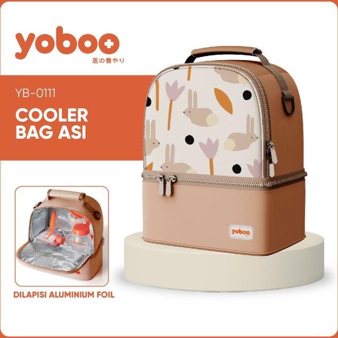 Yoboo Cooler Bag ASI / Tas Pendingin Botol Susu Bayi Coklat YB-0111