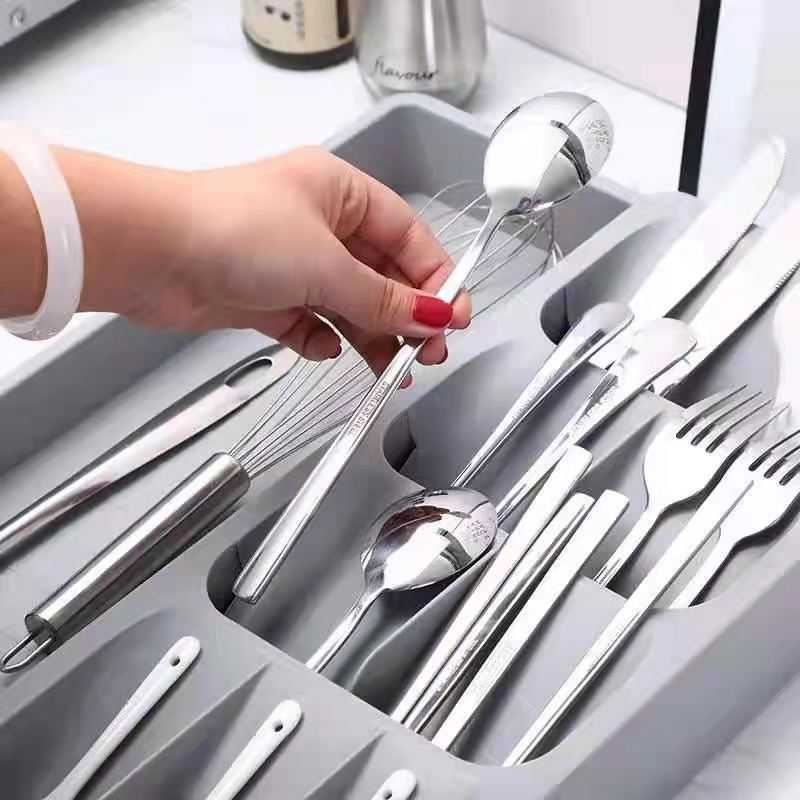 (BISA COD) FTIHSHP ANHICHEF Rak Organizer Dapur Tempat Sendok Garpu Tableware - PP24