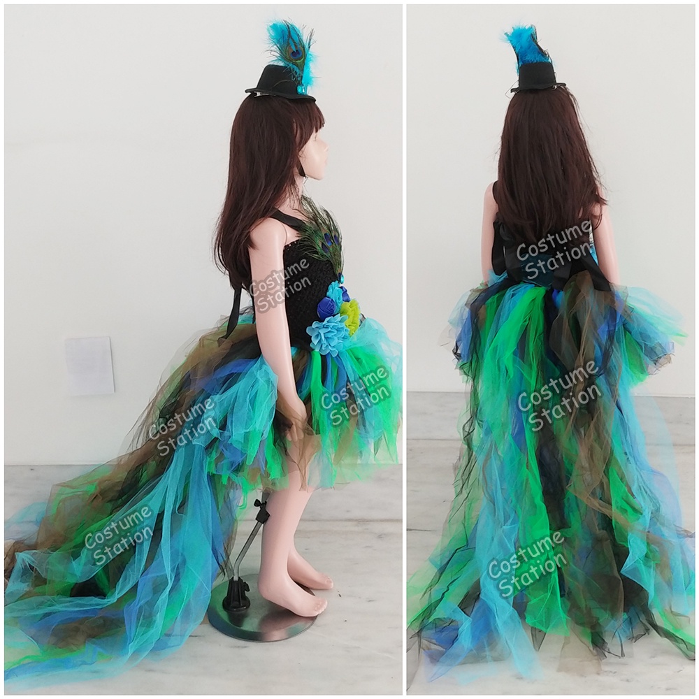 Kostum Purple Peacock / Costume Burung Merak Ungu Hewan Animal Bird Binatang anak