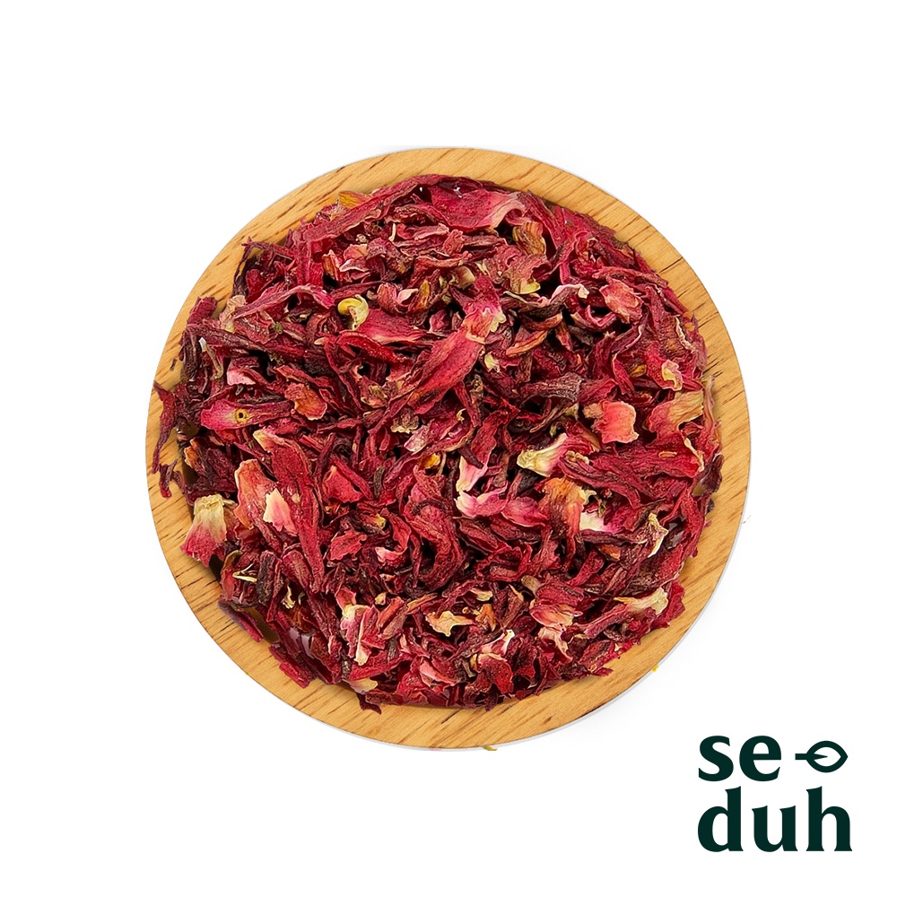 

teh bunga rosella merah serpih Cacah / Red roselle flakes flower tea 500 gram