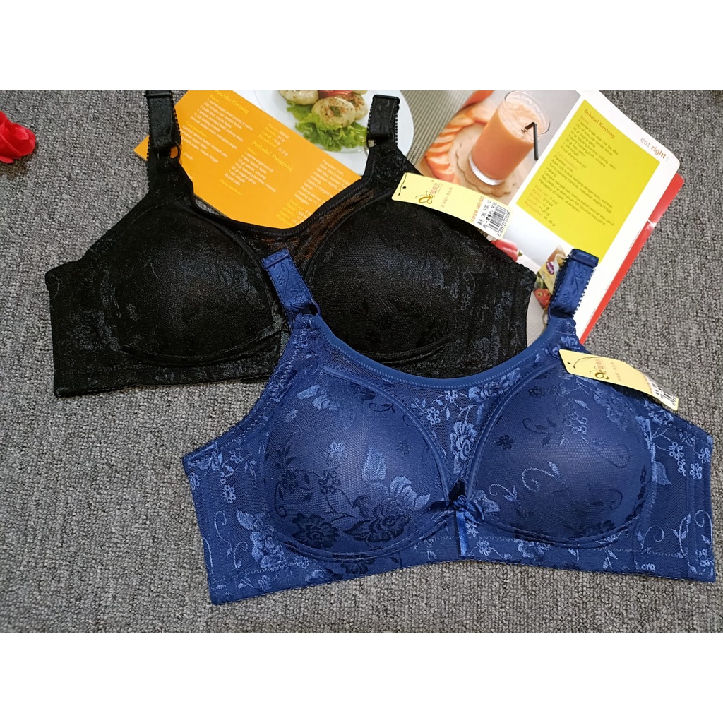 BRA / BH WANITA 966 TIDAK ADA KAWAT BUSA TIPIS SIZE 36-42