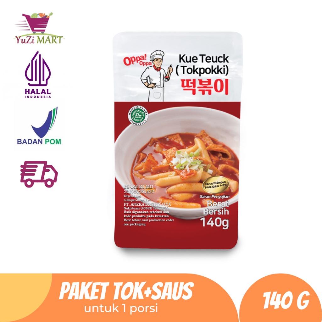 

Paket Tteokbokki tokpokki tokpoki topoki javasuperfood 100g + saus 50g