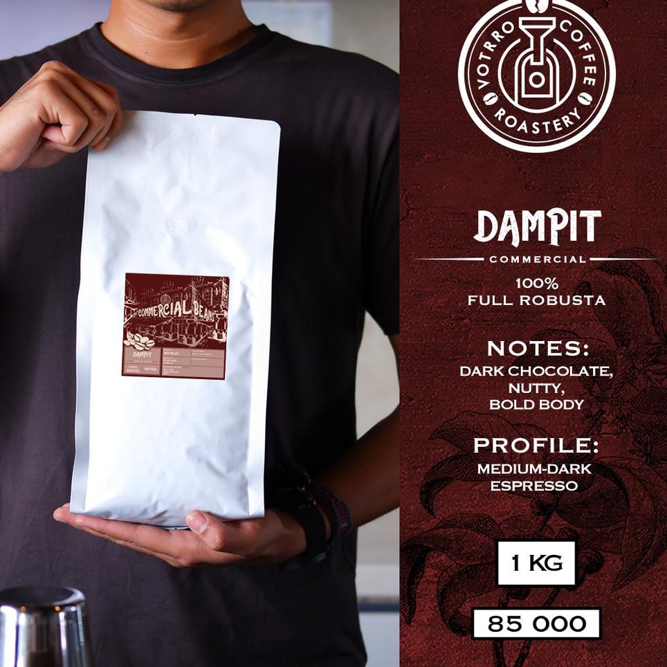 

✼ Biji Kopi 100% Full Robusta Dampit Roasted Commercial - BEST PRICE ✈