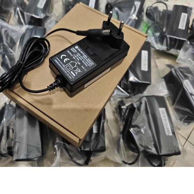 ➥ ADAPTOR ADAPTER CHARGER CASAN TV LG MONITOR LG LAYAR LG 19V-0.8A PLUG IN ORIGINAL LG ASLI 100% ➵