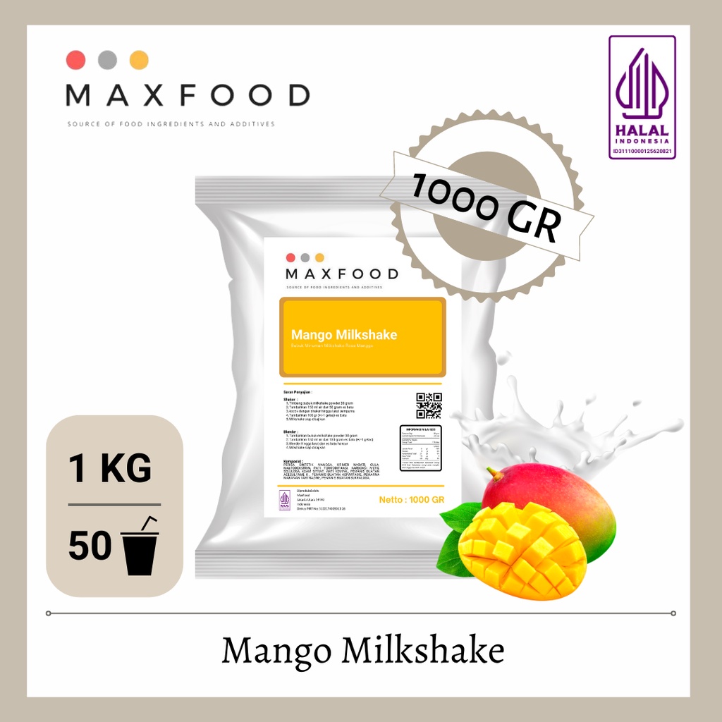 

Mango Milkshake / Bubuk Minuman Milkshake Rasa Mangga 1 KG