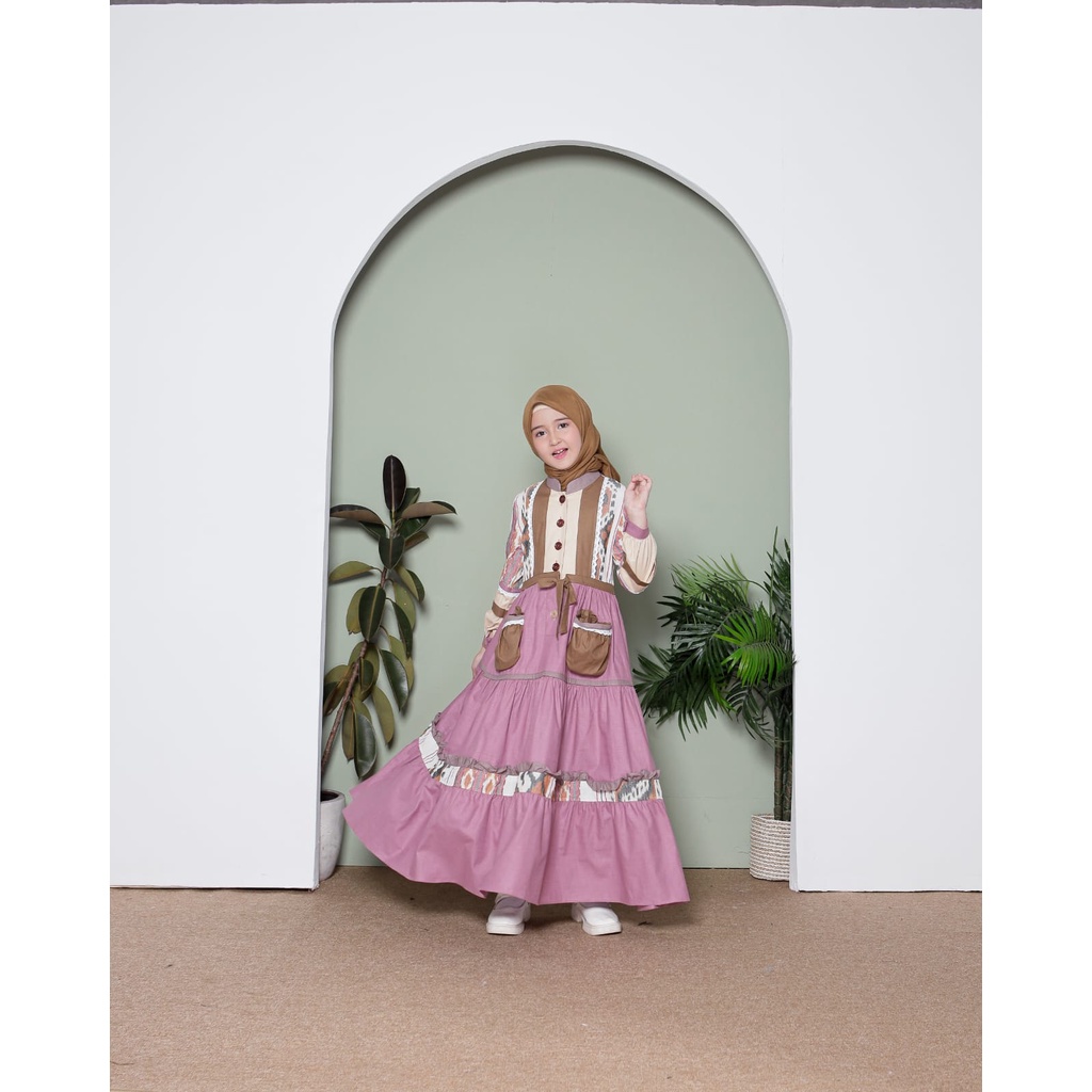 Aurelee Arundaya Gamis Anak A-1203231 / Gamis Anak Kekinian