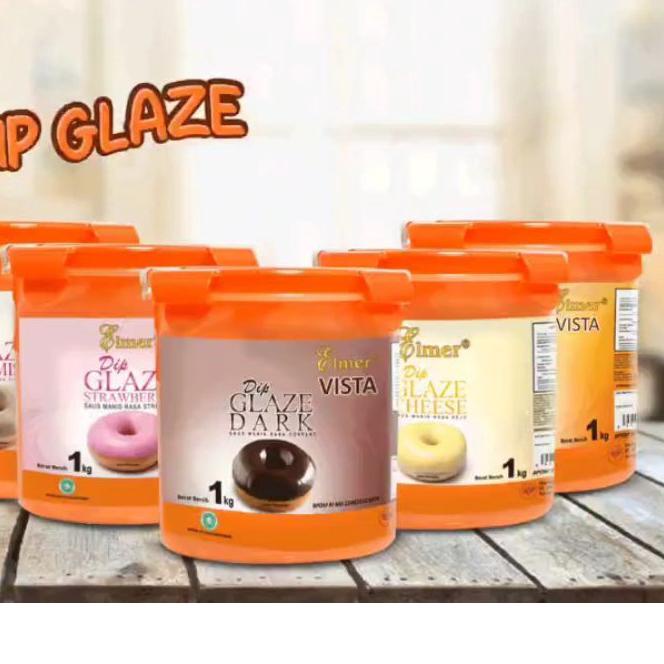 

❇ PROMO!! ELMER DIP GLAZE 1 KG SEMUA VARIAN ⅍