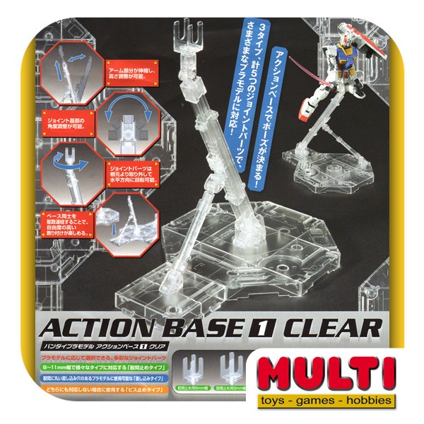 Terlaris Gundam Action Base 1 Clear