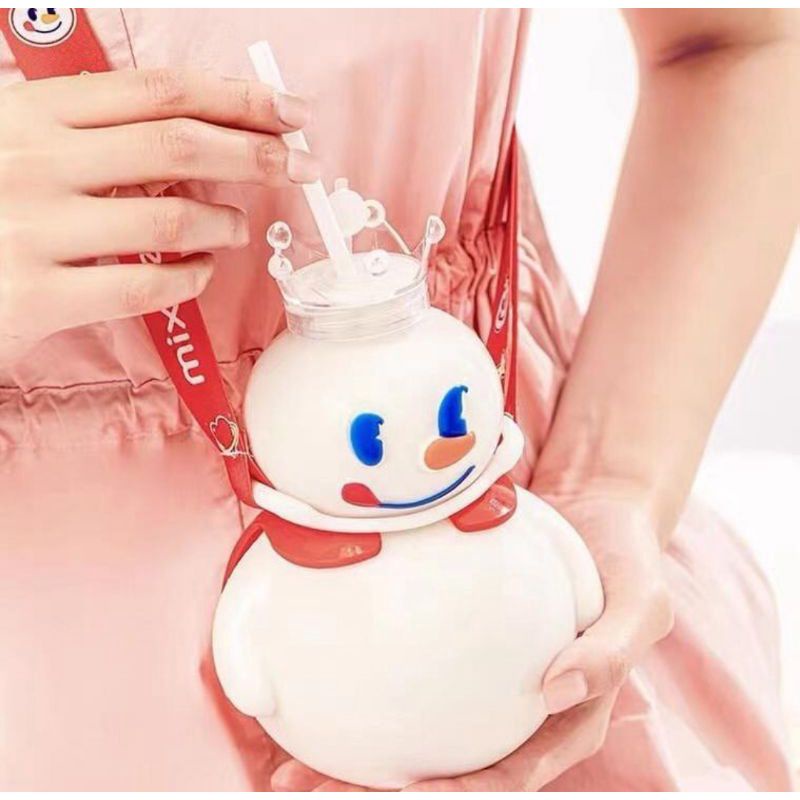 BOTOL Mixue Snow King 700ML Botol Tumbler MIXUE Transparan