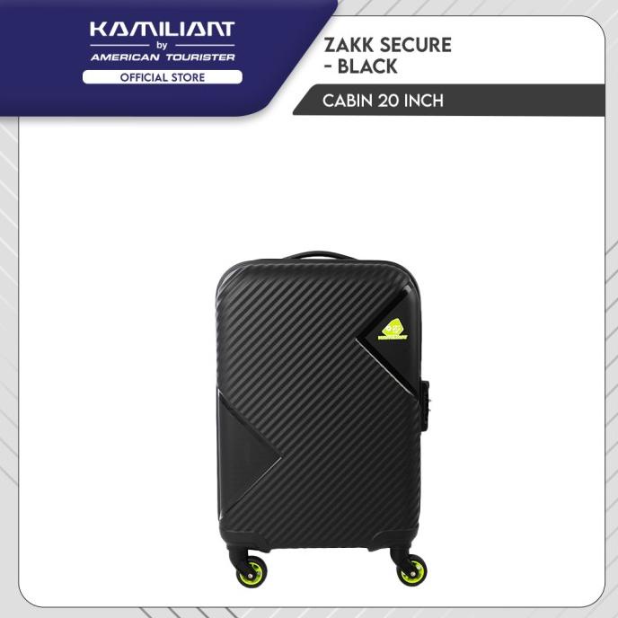 Kamiliant by American Tourister Zakk Secure Koper Cabin 20inch - Black ---NEW---