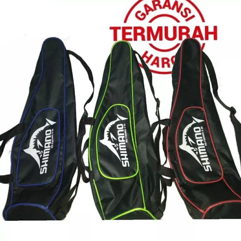 COD Tas Pancing Shimano 60cm untuk Tegek / Joran Bahan Parasut Ready Stok