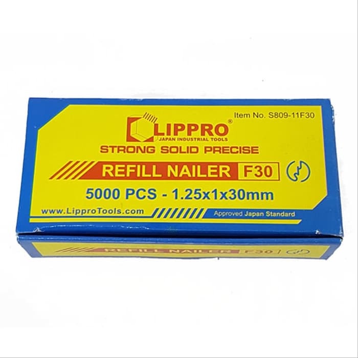 Terlaris Staples Lippro Isi Paku Tembak Staples F30 Lurus 30Mm Original