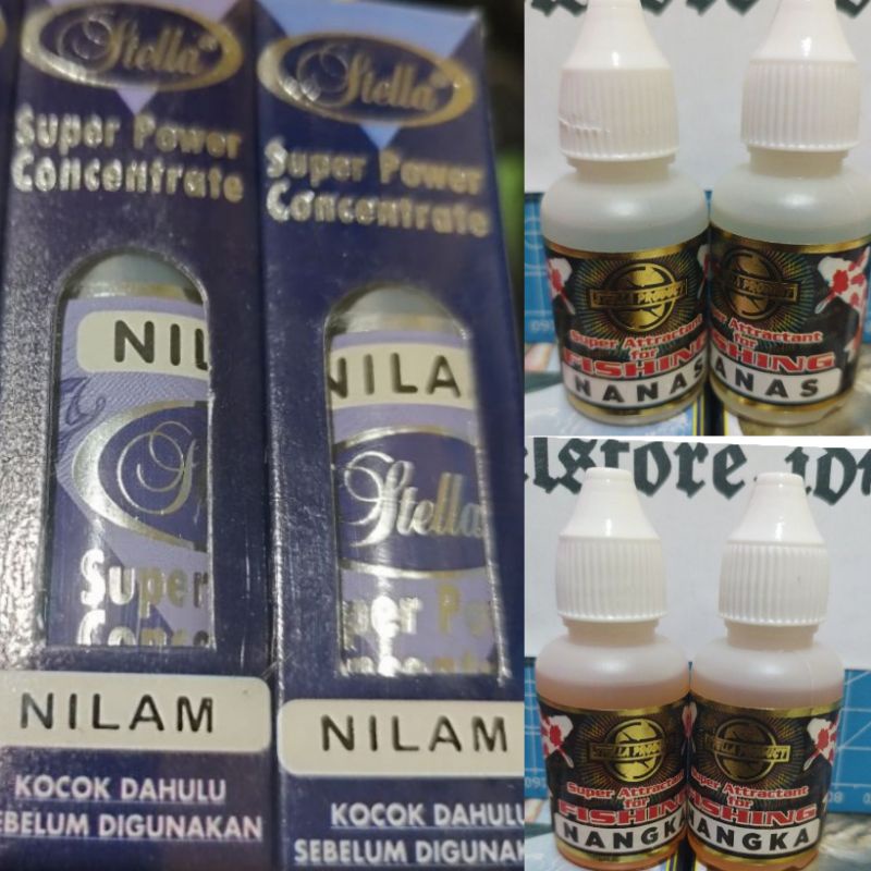 Essen Stella NANAS Nangka(dus kuning) dan NILAM Nila Mujaer Lumut 02 03 Dus biru