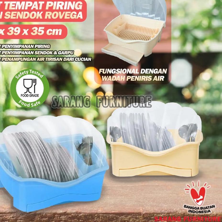 Rovega SDR800 Rak Piring Plastik  Shella Rovega Rak Piring Mini Rak Piring Murah Rovega Original