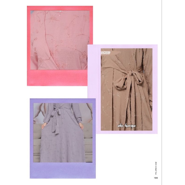 Gamis CIARA ANGGIA ALFIZA Aku Karissa Original Dress wanita ootd New Model rempel layer Depan rompi tali