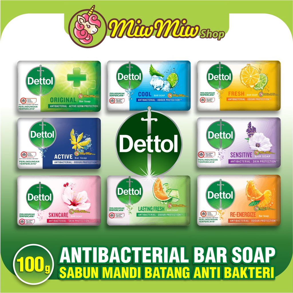 DETTOL Antibacterial Bar Soap (Sabun Mandi Batang Anti Bakteri)