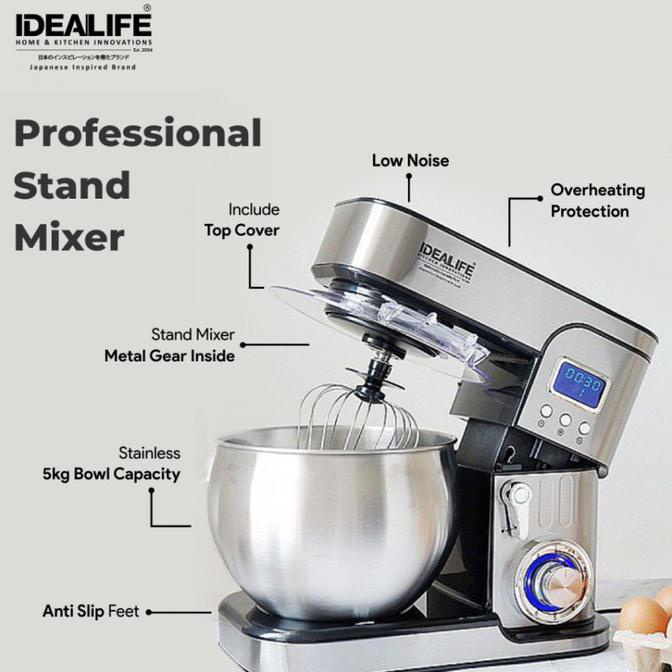 IDEALIFE - Professional Stand Mixer - Multi Speed (IL-221S )