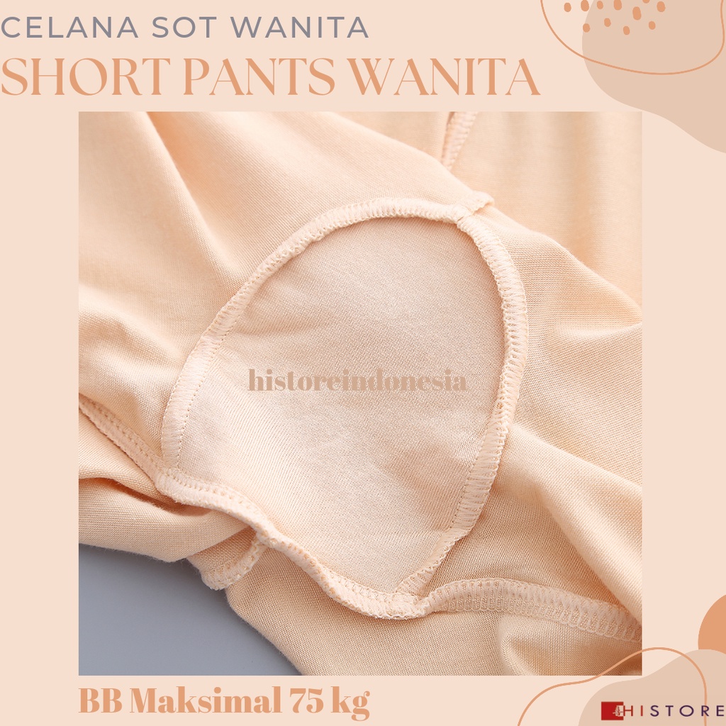[HI] Short Pants Wanita Seamless Fit 081 Celana Pendek Ketat CD BB Maksimal 75 kg