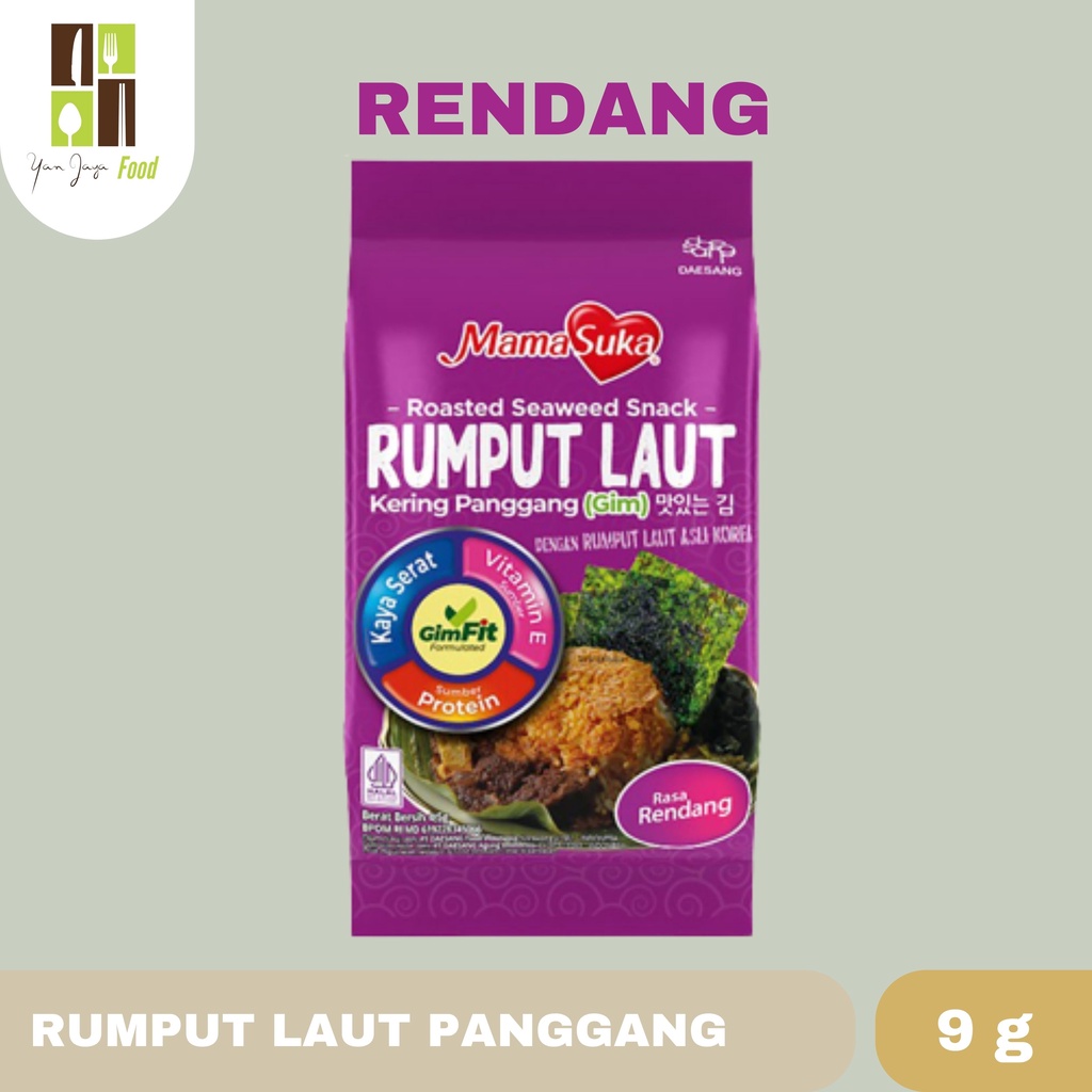 Rumput Laut Panggang Mamasuka Original / Pedas / Salted Egg / BBQ