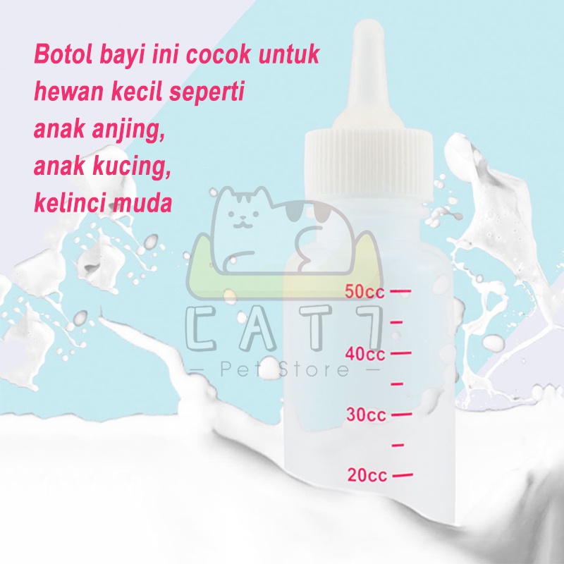 Botol Dot Kucing Botol Susu Kucing Dot Botol Susu Anjing 60ML Kitten Dot PREMIUM QUALTY