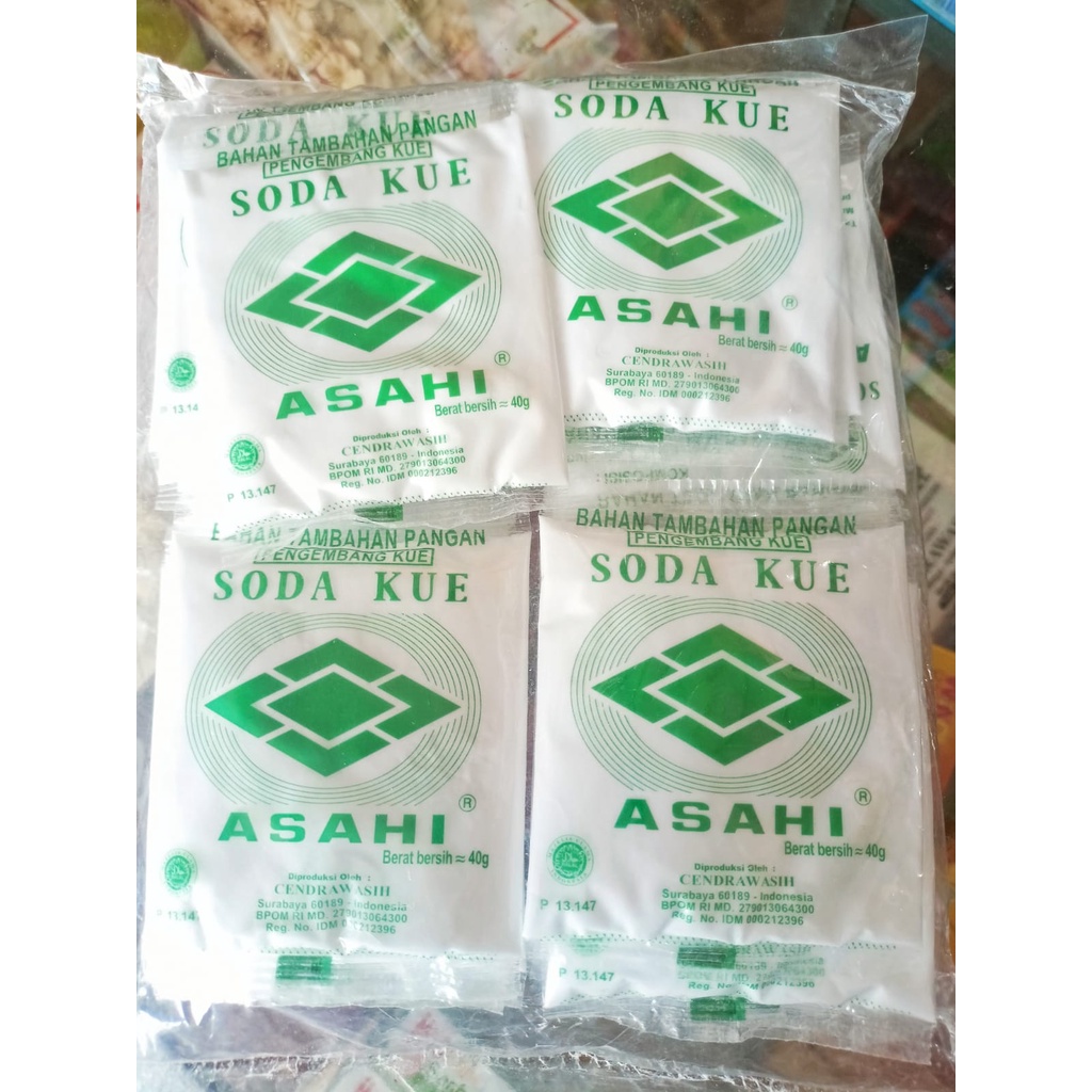 

Soda Kue Asahi Bahan Tambahan Pangan 40 gram