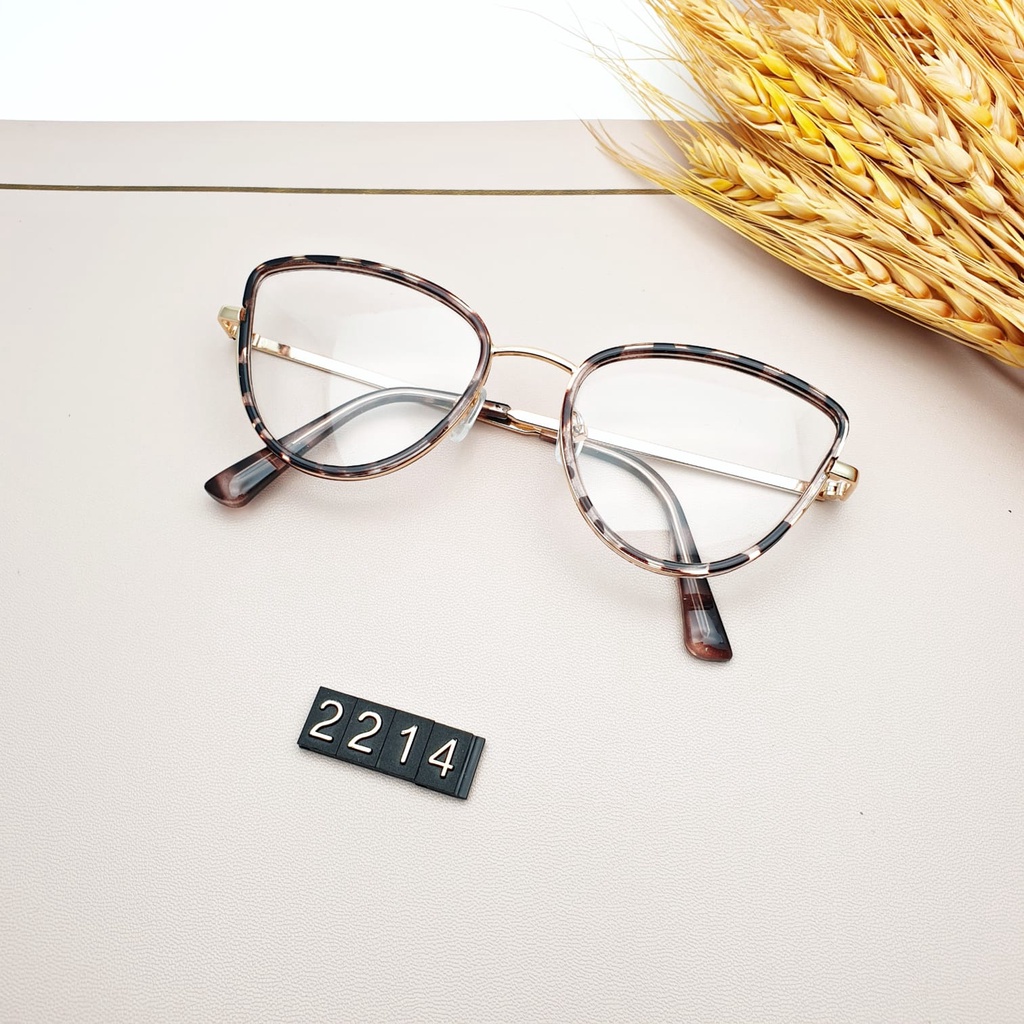 KACAMATA WANITA TYPE 2214//KACAMATA FASHION CAT EYE TERBARU// FRAME KACAMATA 2214