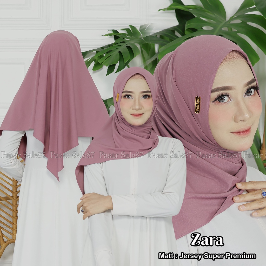 Jilbab Segitiga Instant Jersey Premium Hijab Zara Segitiga Instan Jersey Nayla Hija'b